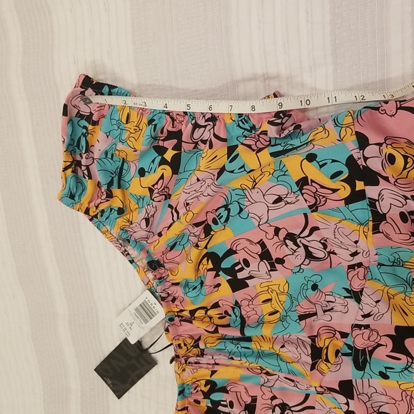 Torrid Mickey And Friends Retro Off Shoulder Short Sleeve Shirt Top, size 3 - Picture 3 of 13